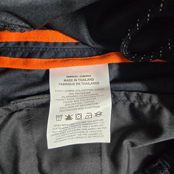 Nike Dri-fit Men Golf Pant Cargo CV7950-010 Zipper Pocket Black Size M (30x28.5) - Picture 12 of 12